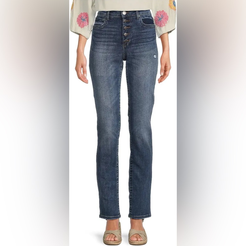Kut From The Kloth Stevie Straight Leg High Rise Jeans Size 6